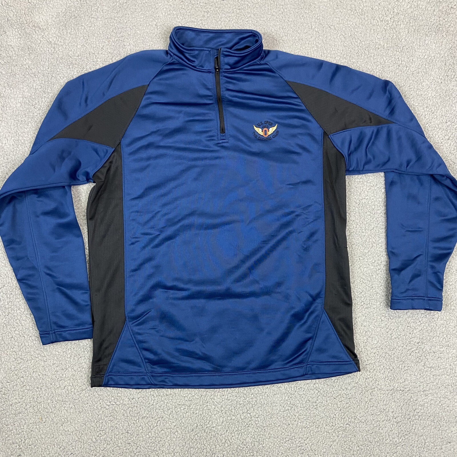 Us Open 2012 Under Armour Full Zip Cold Gear Mens Medium Blue